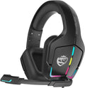 Auriculares gaming 7.1 con micrófono - Compatibles con Xbox One PS3 PS4 PS5 y PC - Conexión USB cableada con control de volumen - Luz LED y estructura de plástico