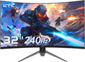 Monitor gaming curvo KTC H32S17F de 32 pulgadas - resolución Full HD y panel HVA 1500R - 240 Hz y respuesta de 1 ms - FreeSync G Sync filtro de luz azul HDMI y DisplayPort