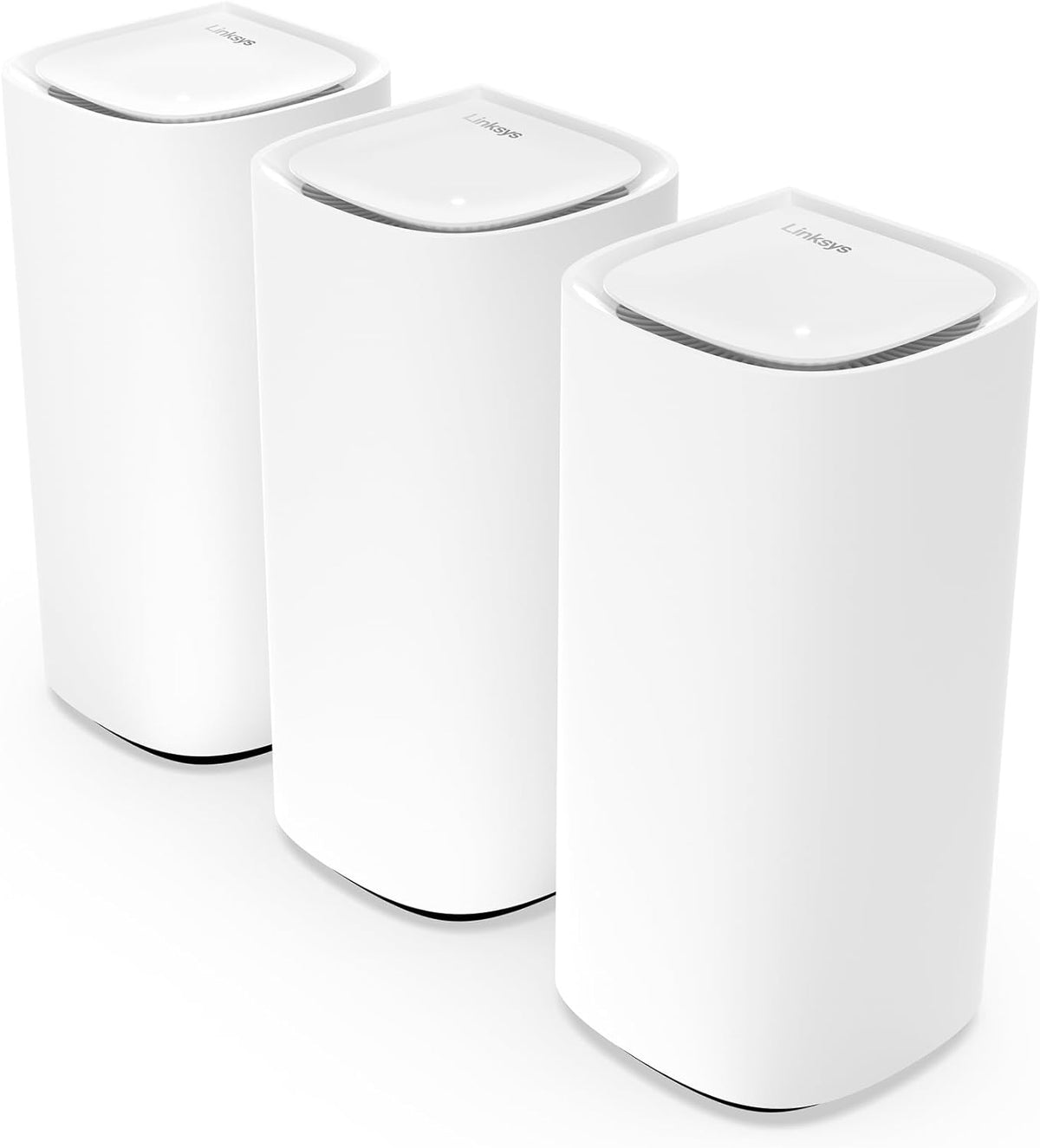 Linksys Velop Pro MX6203 KE sistema Mesh WiFi 6E - Velocidad de hasta 5.4 Gbps y banda de 6 GHz - Cobertura de 825 m2 para 600 dispositivos - Pack de tres unidades