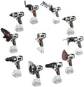 Kit de herramientas eléctricas 10 en 1 - Juego para carpintería y bricolaje - Equipo combinado para proyectos de mejora del hogar - Modelo A-1 sin necesidad de baterías