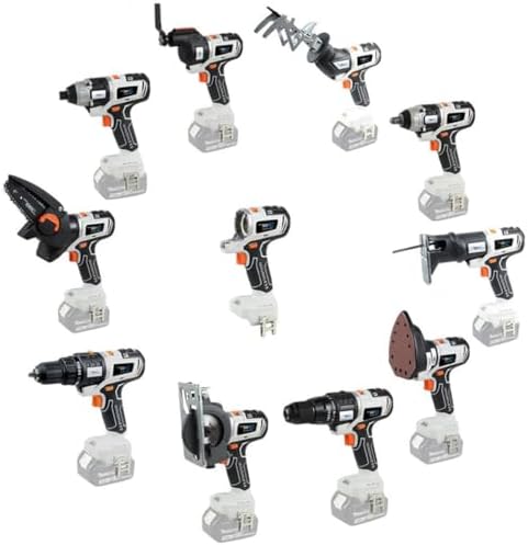 Kit de herramientas eléctricas 10 en 1 - Juego para carpintería y bricolaje - Equipo combinado para proyectos de mejora del hogar - Modelo A-1 sin necesidad de baterías