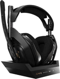 Auriculares gaming ASTRO A50 cuarta generación - inalámbricos en negro y oro - estación base de carga y alcance de 15 m - 2,4 GHz para Xbox y PC