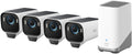 Cámara solar eufyCam S3 Pro de 4K - visión nocturna MaxColor y reconocimiento facial AI - batería con energía inagotable 2.0 - almacenamiento local ampliable sin cuotas