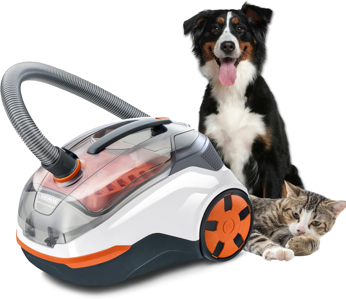 Aspiradora Thomas Cycloon Hybrid Family Pets - potencia máxima de 1700 W - filtración ciclónica y por agua sin bolsa - depósito de 2,6 L para hogares con mascotas