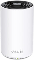 Sistema WiFi Mesh TP Link Deco XE75 - una unidad WiFi 6 tribanda - bandas de 2,4 y 5 GHz para el hogar - modo punto de acceso y QoS en acabado negro