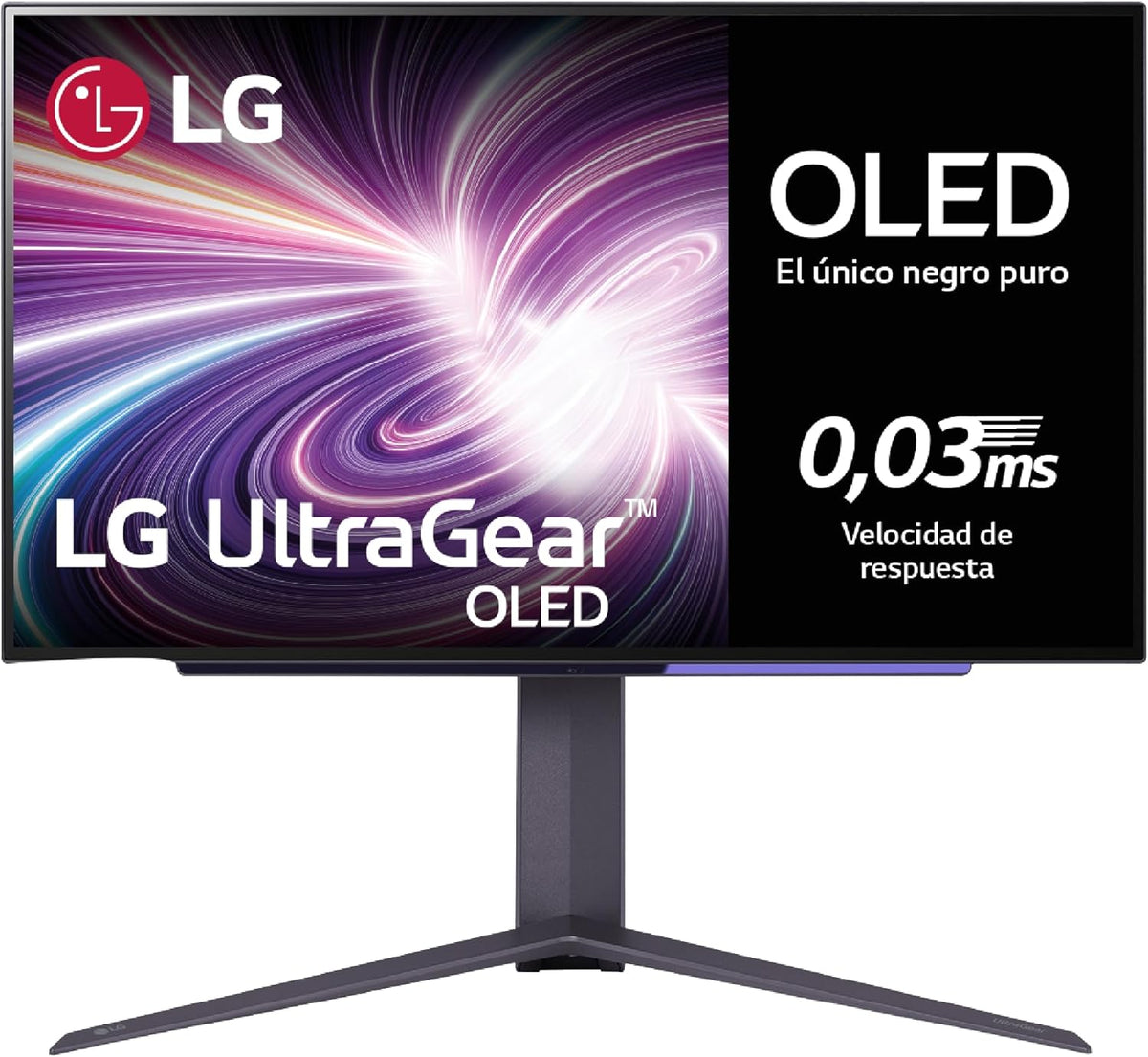LG UltraGear 27GS95QE B monitor OLED - Pantalla QHD de 27 pulgadas y 240 Hz - Respuesta de 0.03 ms y contraste de 1000000 a 1 - G Sync FreeSync Premium Pro y HDMI