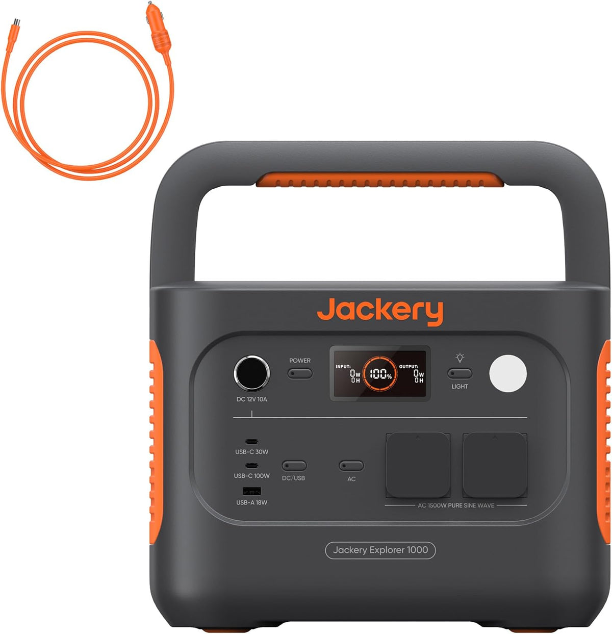 Jackery Explorer 1000 v2 Estación de energía portátil - Batería LiFePO4 de 1070 Wh y salida de 1500 W - Carga rápida en 1 h con 6 puertos - Para camping autocaravana hogar y emergencias