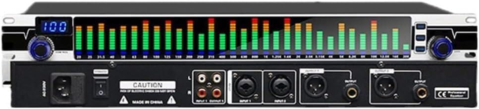 Ecualizador gráfico de 31 bandas 166-HX - Audio digital de 1 canal - 10 preajustes personalizables - Procesador para producción en vivo y sistemas de sonido