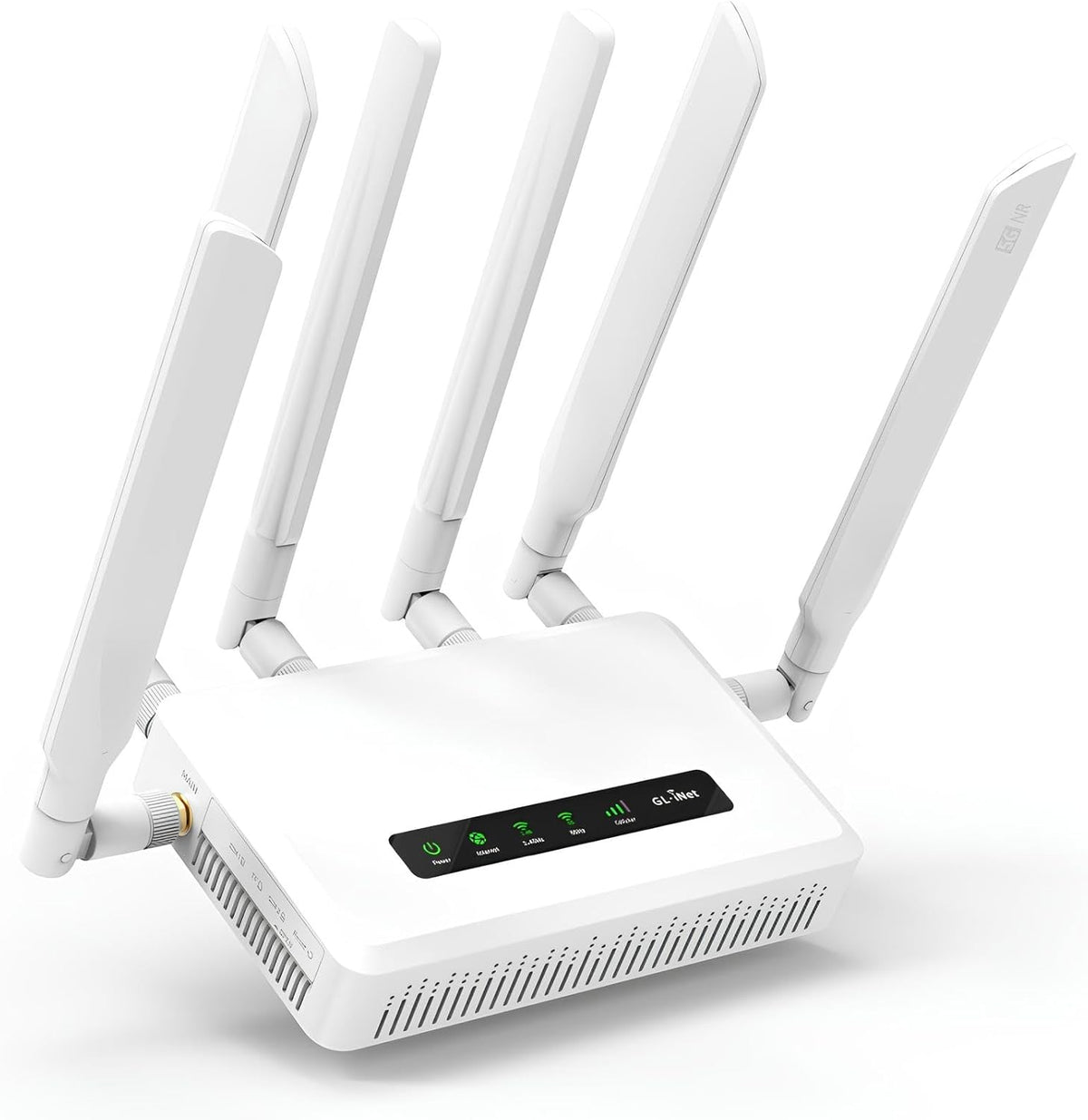 GL.iNet Spitz AX GL X3000 router 5G - WiFi 6 AX3000 de doble banda con doble SIM - Multi WAN y antenas desmontables - OpenVPN WireGuard y OpenWrt