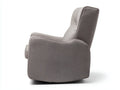 Sillón tapizado 93x88x101 cm - gris topo - respaldo alto para salón