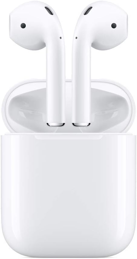 Apple AirPods segunda generación - Auriculares inalámbricos intraurales blancos - Conectividad Bluetooth y NFC - Estuche de carga con cable Lightning a USB