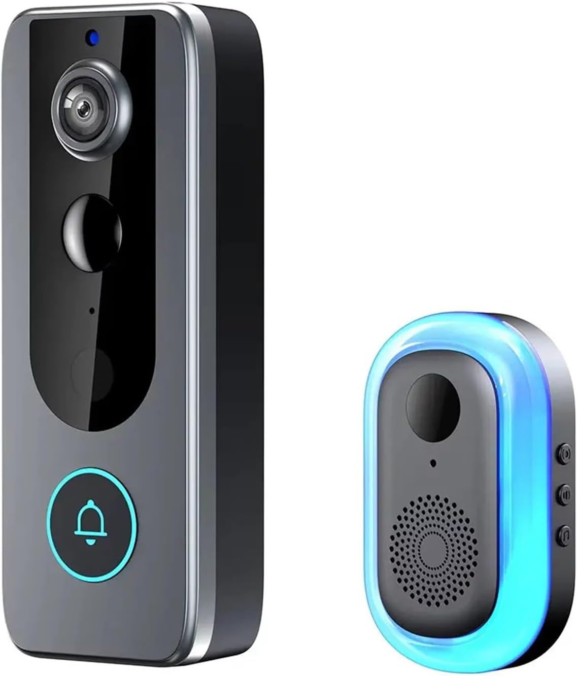 OPTEPYOE videoportero exterior - Vídeo Full HD 1080p para control de acceso - Comunicación de voz bidireccional - Bluetooth con cable de carga