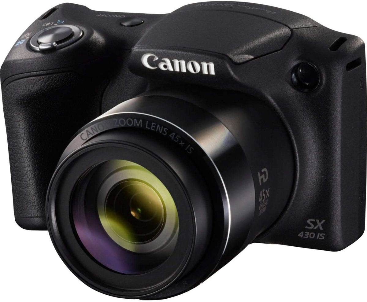 Canon PowerShot SX430 IS cámara compacta - Sensor CMOS de 20 MP y pantalla de 3 pulgadas - Zoom óptico de 45 aumentos con WiFi y NFC - Smart Auto e Intelligent IS negro