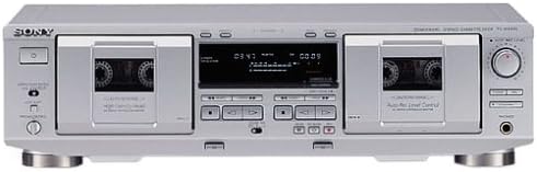 Sony TC-WE435S platina de casete doble - Reproductor grabador estéreo para cintas - Diseño plateado para sistema HiFi - Dos compartimentos para gestión de casetes
