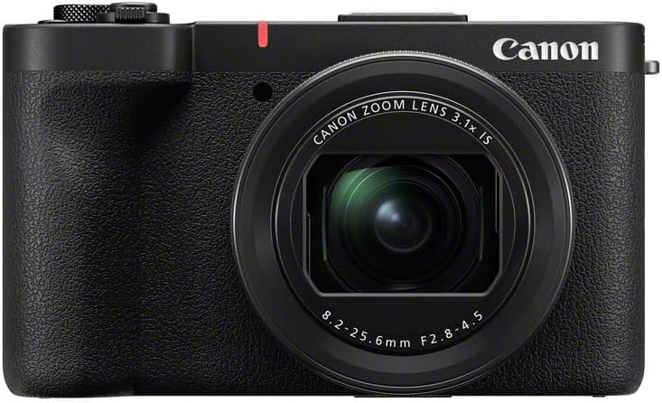 Canon PowerShot V1 Cámara para vlogging - Objetivo ultra gran angular F2.8 con zoom óptico 3,1x - Estabilización óptica y focal máxima de 50 mm - USB y WiFi para viajes y contenido
