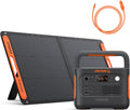 Jackery E1000 v2 Generador solar - Batería LFP de 1070 Wh y salida de 1500 W con carga rápida en 1 h - Panel solar de 100 W y cable para coche - 6 puertos para RV y camping