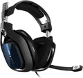 ASTRO Gaming A40 TR cuarta generación - Auriculares gaming cableados negro y azul - Audio V2 y Dolby Atmos - Micrófono intercambiable y conexión de 3.5 mm