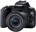 Canon EOS 250D cámara réflex digital - Sensor CMOS de 24,1 MP y resolución 6000 x 4000 píxeles - Vídeo 4K Ultra HD y pantalla táctil - Objetivo EF-S 18-55 IS STM negro