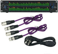 T2531 Ecualizador gráfico profesional - Procesador de audio con doble espectro de 31 bandas - Ajuste detallado de frecuencias para señal estéreo - Equipo para sistemas de sonido profesional