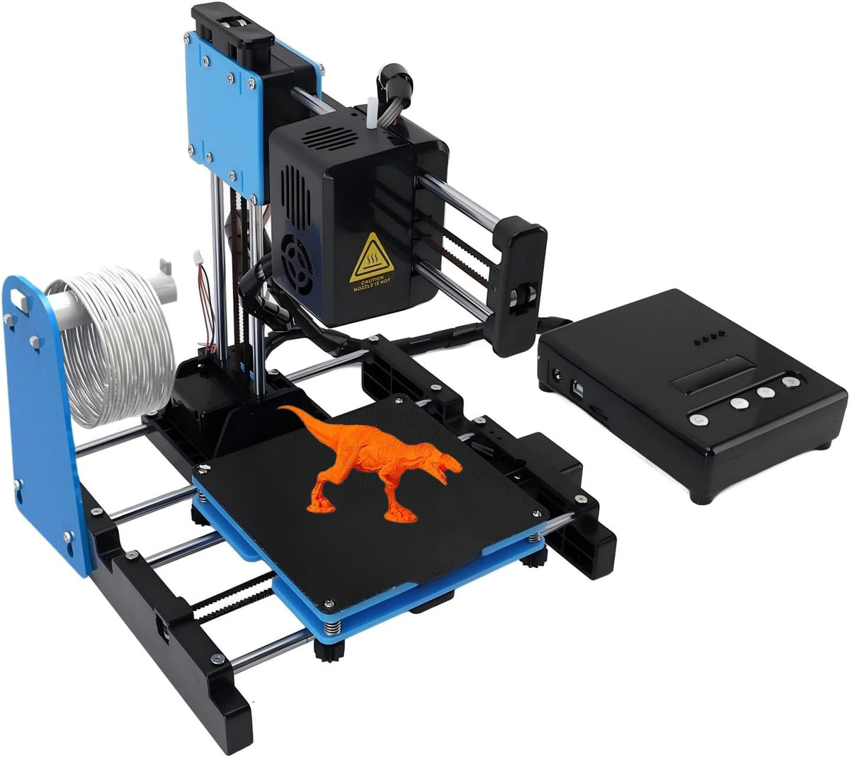 Impresora 3D Mini para Principiantes - Filamento PLA 1,75 mm y Plataforma Magnética Extraíble - Área de Impresión 100 x 100 x 100 mm con USB