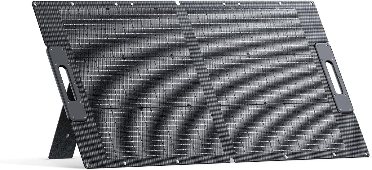 BLUETTI Panel solar portátil 100 W - Silicio cristalino con diseño plegable y patas ajustables - Compatible con AC2A EB3A AC50B AC70 AC180 AC200L AC300 - Para camping y viajes