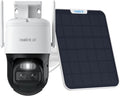 Cámara solar Reolink TrackMix 4K - doble lente PTZ con cobertura de 360 grados - seguimiento automático y detección inteligente - WiFi 6 y panel solar