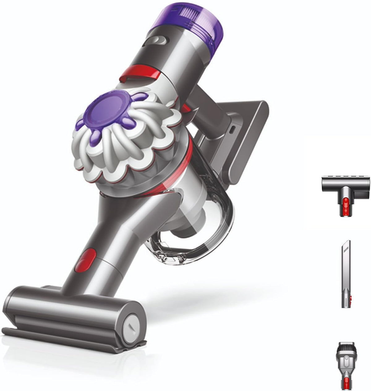 Aspiradora de mano Dyson Car Boat - diseño inalámbrico ligero de 1,9 kg - autonomía de hasta 50 minutos con filtro HEPA - estación de carga y accesorios para coche y hogar
