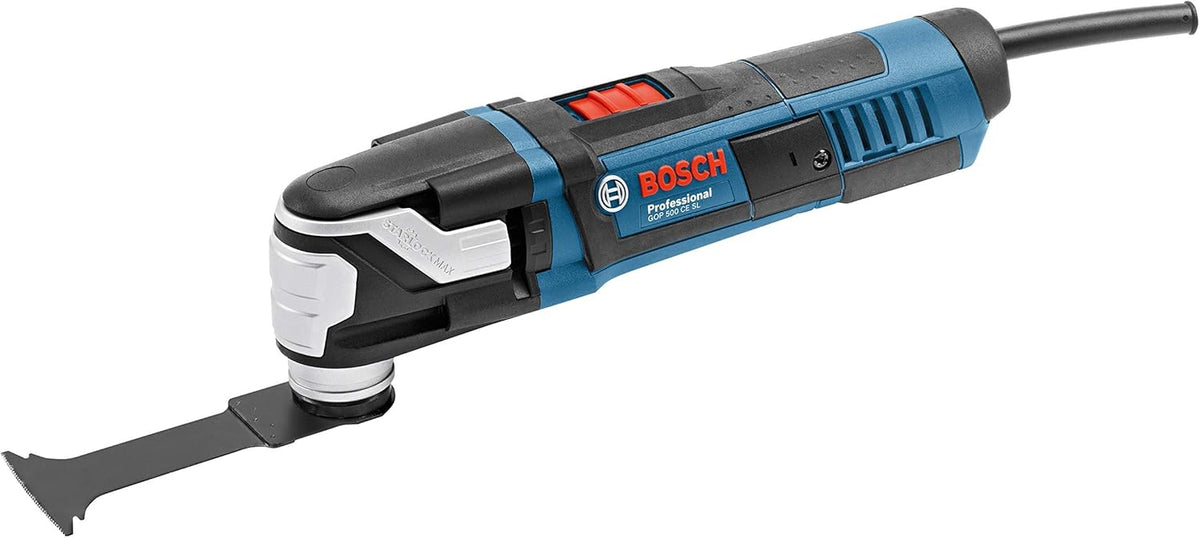 Bosch Professional GOP 40-30 - Multiherramienta 400 W Starlock - Hasta 20000 rpm con luz LED - Hoja BIM para madera metal y trabajos de corte