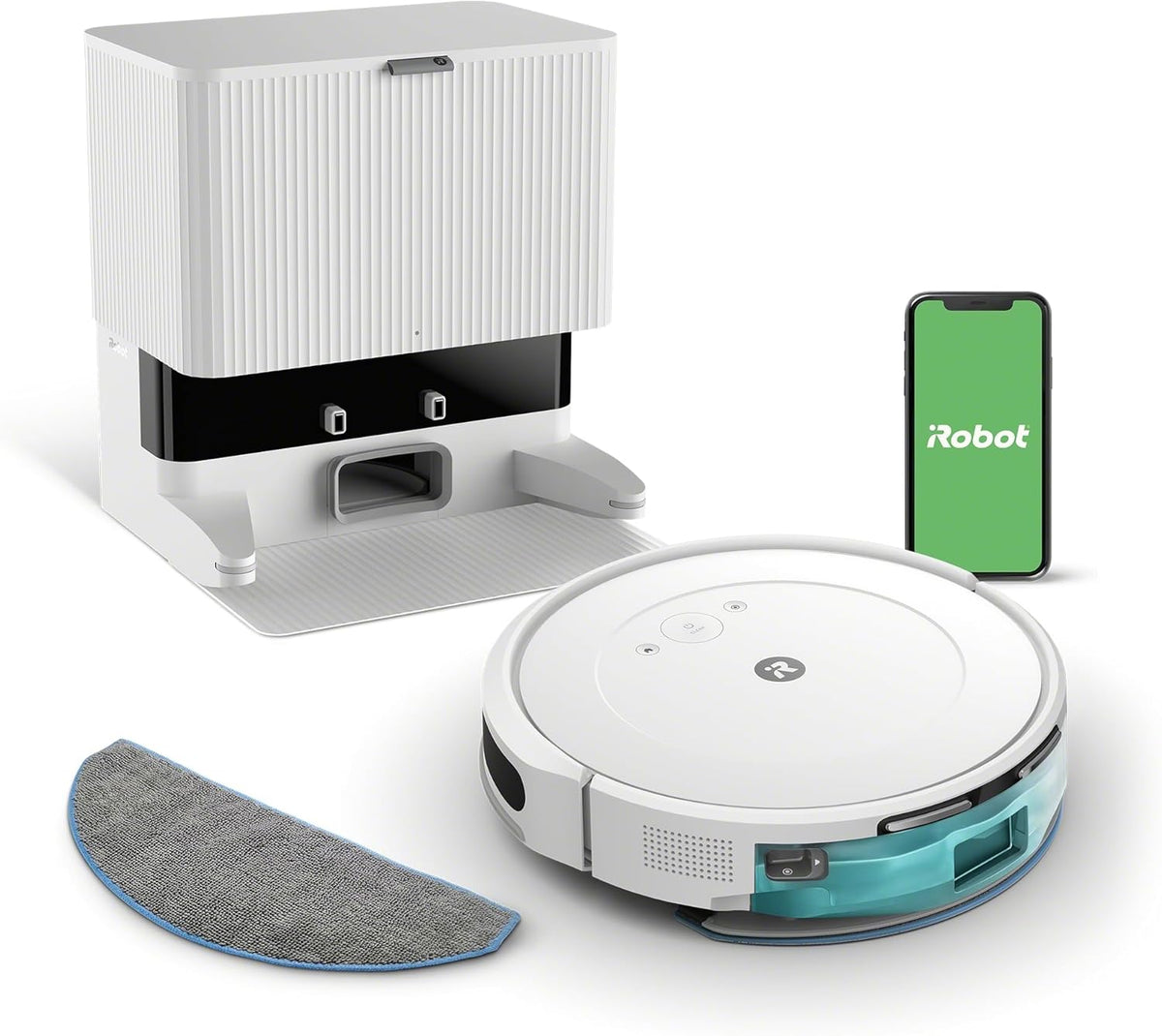 iRobot Roomba Combo 2 Essential - Robot aspirador y friegasuelos - 4 fases y 4 niveles de succión - Base AutoEmpty con autovaciado hasta 60 días