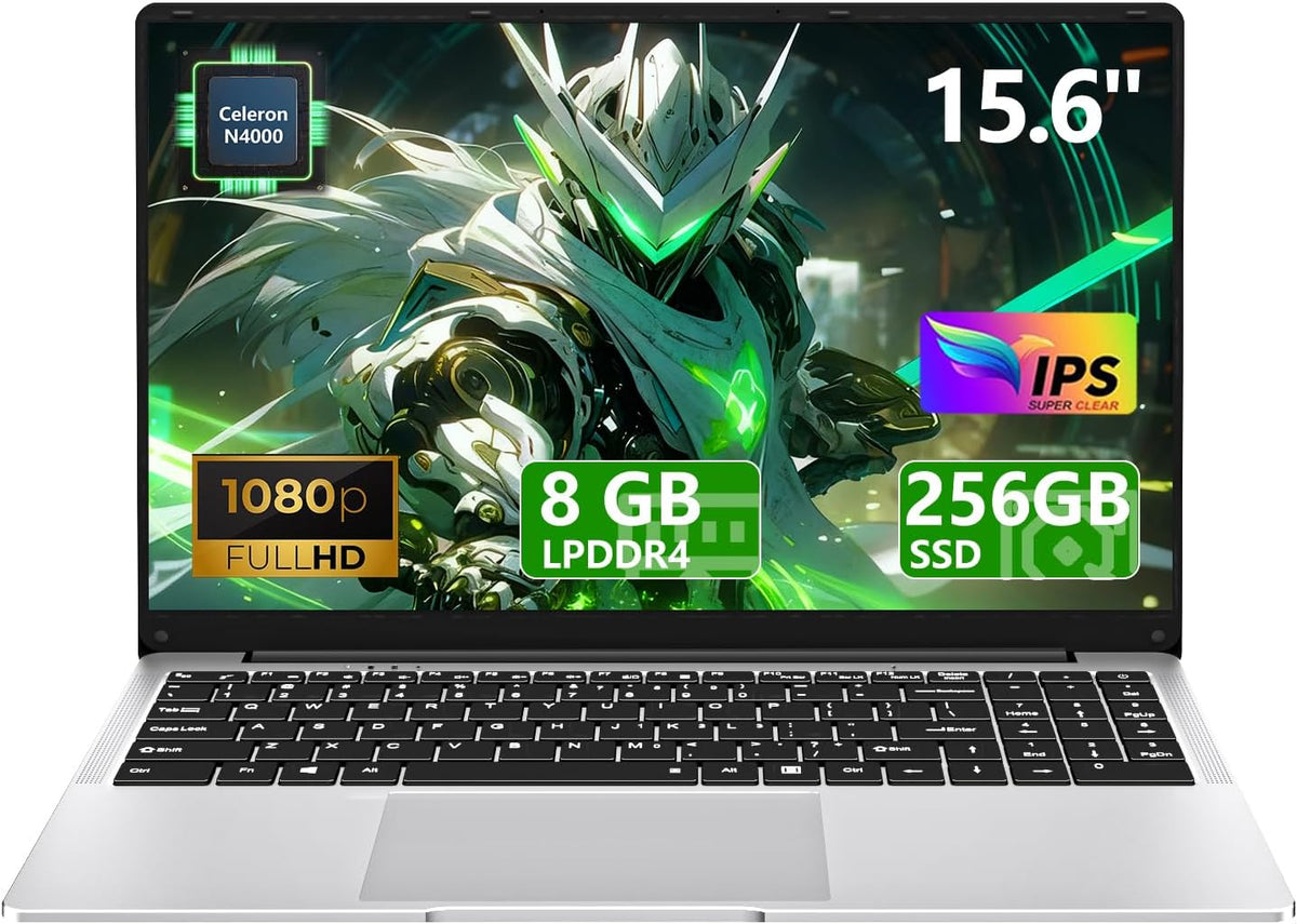UL153 portátil 15,6 pulgadas Full HD IPS - Celeron N4000 y 8 GB LPDDR4 - SSD 256 GB con gráficos integrados - Windows 11 Pro Mini HDMI USB 3.0 y tarjeta TF