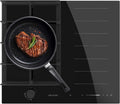 Cecotec Bolero Squad GI 3500 Hybrid FullFlex - Placa híbrida de gas e inducción - Zona FullFlex de 3400 W y quemador Wok - Nueve niveles con Booster y Keep Warm