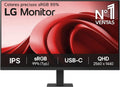 Monitor LG 32U631A B de 32 pulgadas - resolución QHD con panel IPS - frecuencia de 100 Hz y respuesta de 5 ms - USB tipo C HDR10 e inclinación ajustable