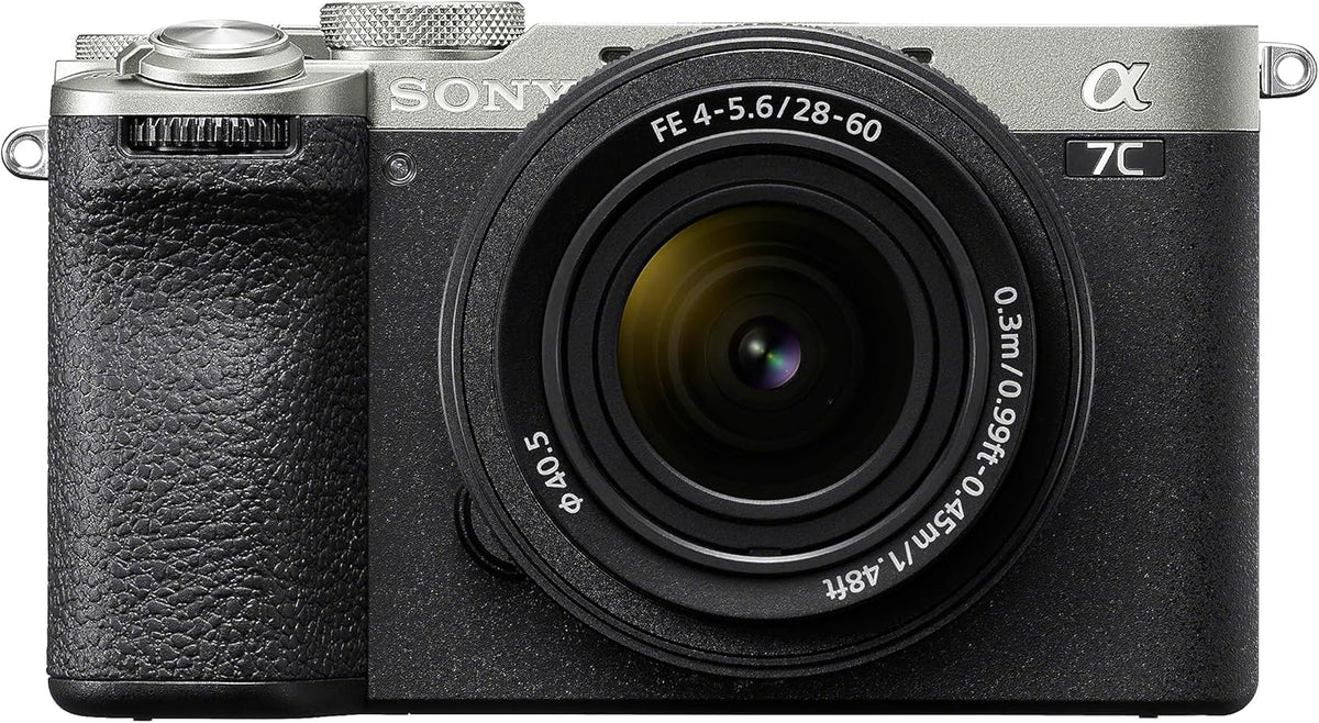 Sony Alpha 7C II cámara sin espejo full frame - Sensor CMOS de 33 MP y estabilización de imagen - Objetivo compacto SEL2860 de 28-60 mm - Montura Sony E y acabado plata
