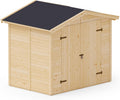 Upyard Cobertizo de Jardín Exterior de Madera 240x170 cm con Certificación FSC - Caseta de Almacenamiento Natural - Estructura de Madera Resistente al Agua