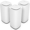Sistema WiFi Mesh Linksys Velop Pro 7 MBE7003 - paquete de 3 nodos WiFi 7 tribanda - velocidad superior a 10 Gbps - cobertura de 825 metros cuadrados para 600 dispositivos