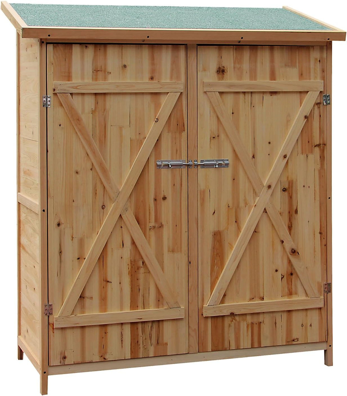 Cobertizo XXL de Jardín de Madera Marrón - Caseta Exterior de Almacenamiento - Armario para Herramientas y Accesorios de Patio