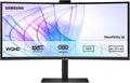 Monitor Samsung ViewFinity S6 S65VC de 34 pulgadas - resolución Ultra WQHD 3440 x 1440 - pantalla curva HDR10 con cámara integrada - USB C LAN Eye Care y 100 Hz
