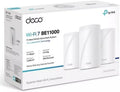 TP-Link Deco BE11000 sistema Mesh WiFi 7 - Red tribanda Multi Gig para uso profesional - Pack de tres routers blancos - Conexión WiFi y Ethernet con función WPS