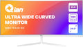 Qian QMC VA30 02 monitor gaming curvo - Pantalla ultrapanorámica de 29.5 pulgadas y 200 Hz - Resolución 2560 x 1080 con panel VA - Adaptive Sync HDMI y DisplayPort