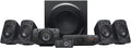 Logitech Z906 Sistema de altavoces 5.1 - Sonido envolvente certificado THX Dolby y DTS - Potencia máxima de 1000 W para múltiples dispositivos - Negro con altavoces satélite y conexión cableada
