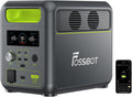 FOSSiBOT F1200 Estación de energía portátil - Batería LiFePO4 de 1024 Wh y salida de 1200 W - Power Lifting 2400 W USB C 100 W y carga rápida - Verde para camping hogar y autocaravana