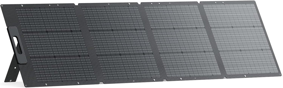 BLUETTI MP200 panel solar portátil 200 W - Silicio monocristalino con eficiencia del 24 por ciento - Diseño plegable con soportes ajustables - MC4 para estaciones BLUETTI compatibles