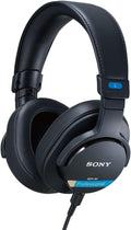 Sony MDR M1 auriculares de estudio - Diseño cerrado circumaural negro de 216 g - Respuesta de 5 Hz a 80 kHz - Conexión cableada con dos cables extraíbles
