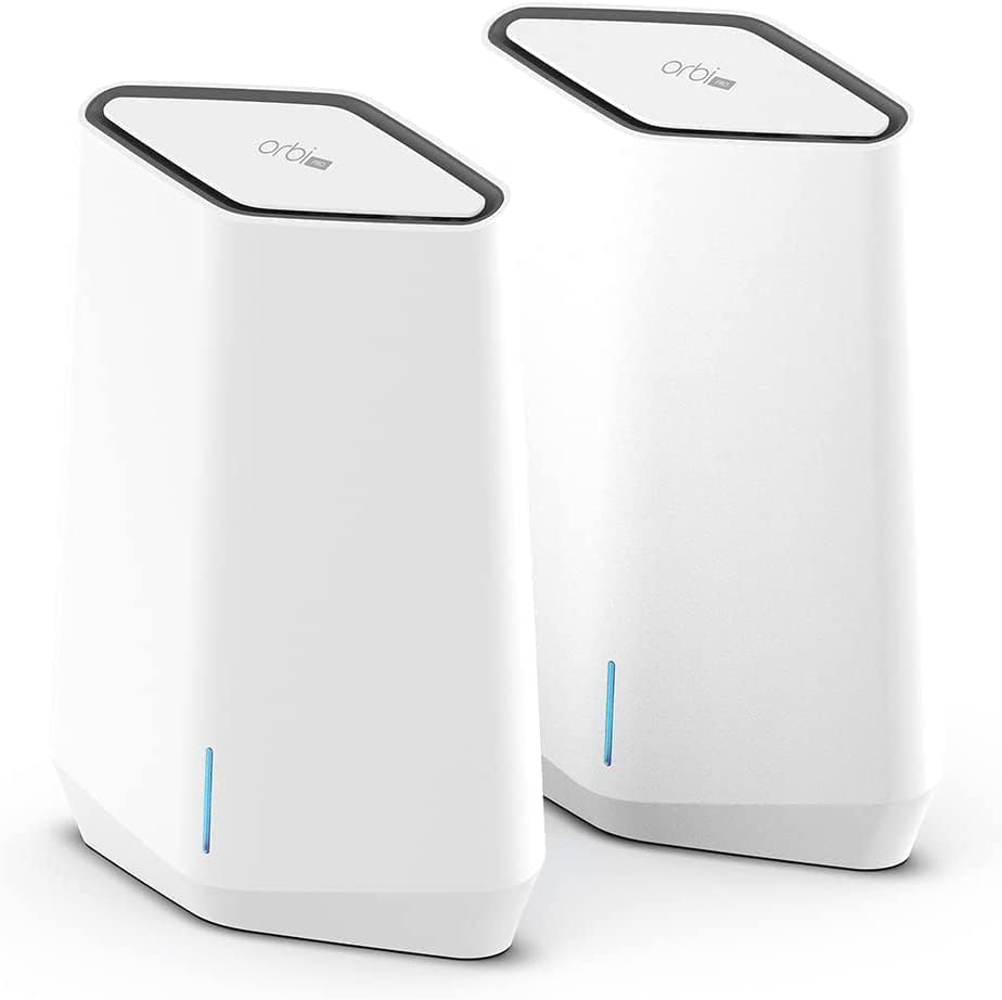 NETGEAR SXK50 sistema Mesh empresarial - WiFi 6 tribanda para dispositivos Ethernet - Cobertura de hasta 350 m2 - Diseño blanco para negocios y oficinas