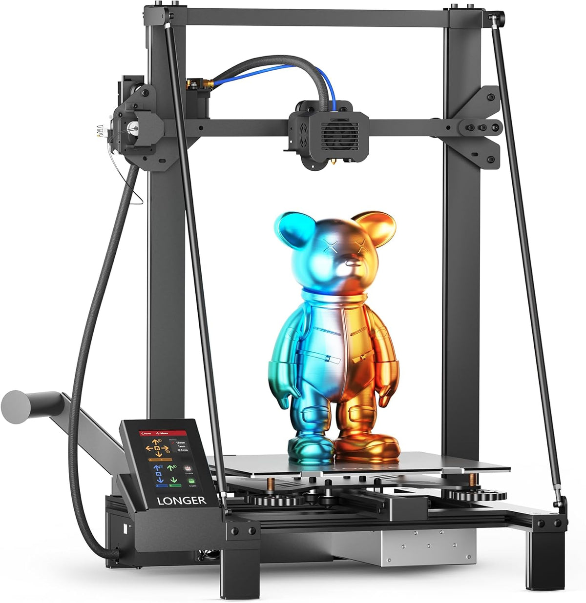 LONGER LK5 Pro Impresora 3D Gran Tamaño - Área 300 x 300 x 400 mm - Pantalla Táctil 4,3 Pulgadas y Placa Base 32 Bits