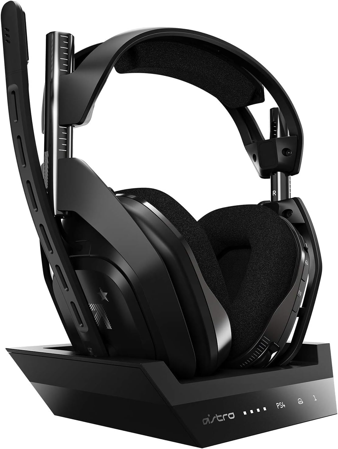 ASTRO Gaming A50 cuarta generación - Auriculares inalámbricos con estación de carga - Sonido Dolby y equilibrio entre juego y voz - Para PS5 PS4 PC y Mac