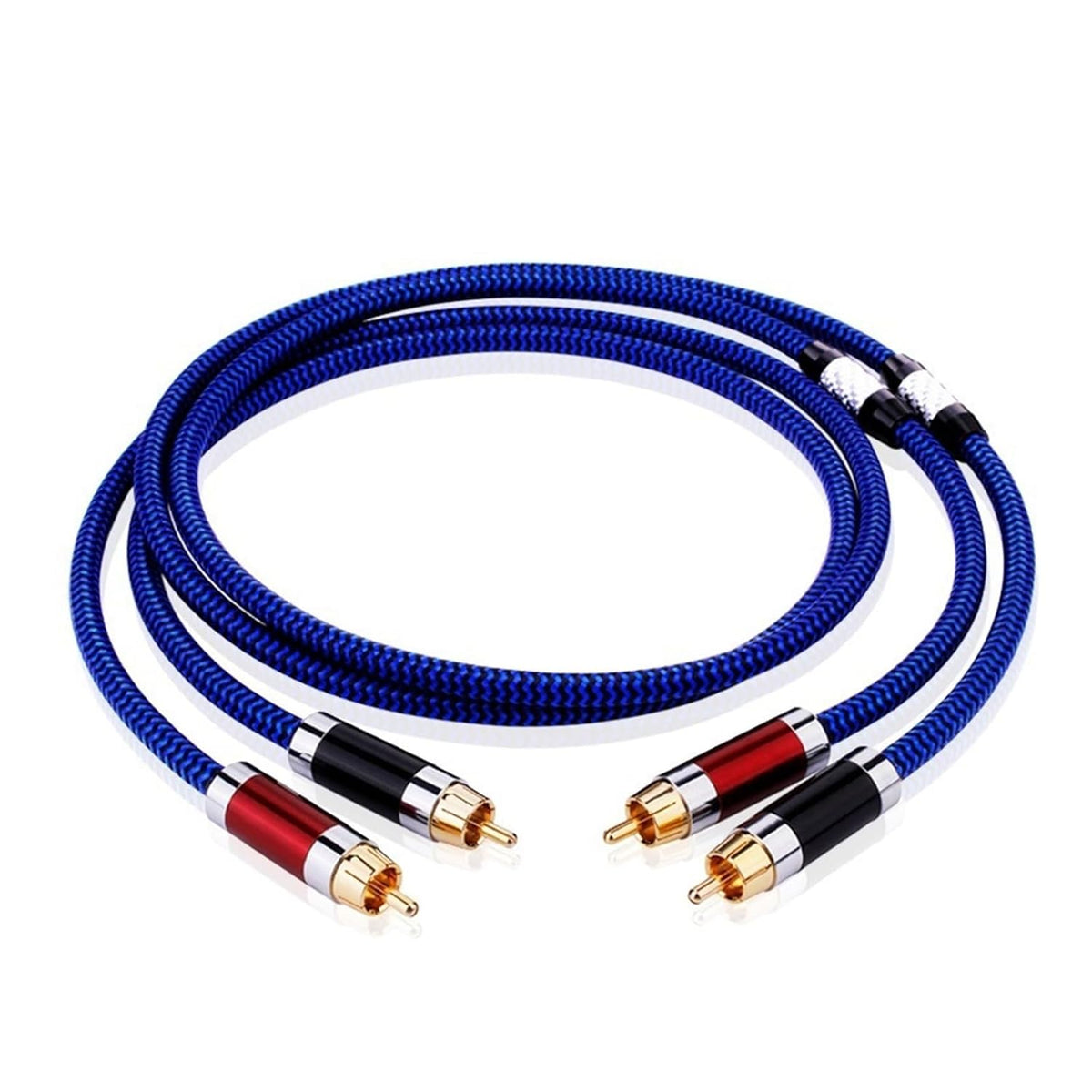 Cable de audio HiFi de interconexión - Longitud de 3 m para transmisión de señal estéreo - Compatible con DVD CD DAC y amplificador - Cable de alto rendimiento para sistemas de audio