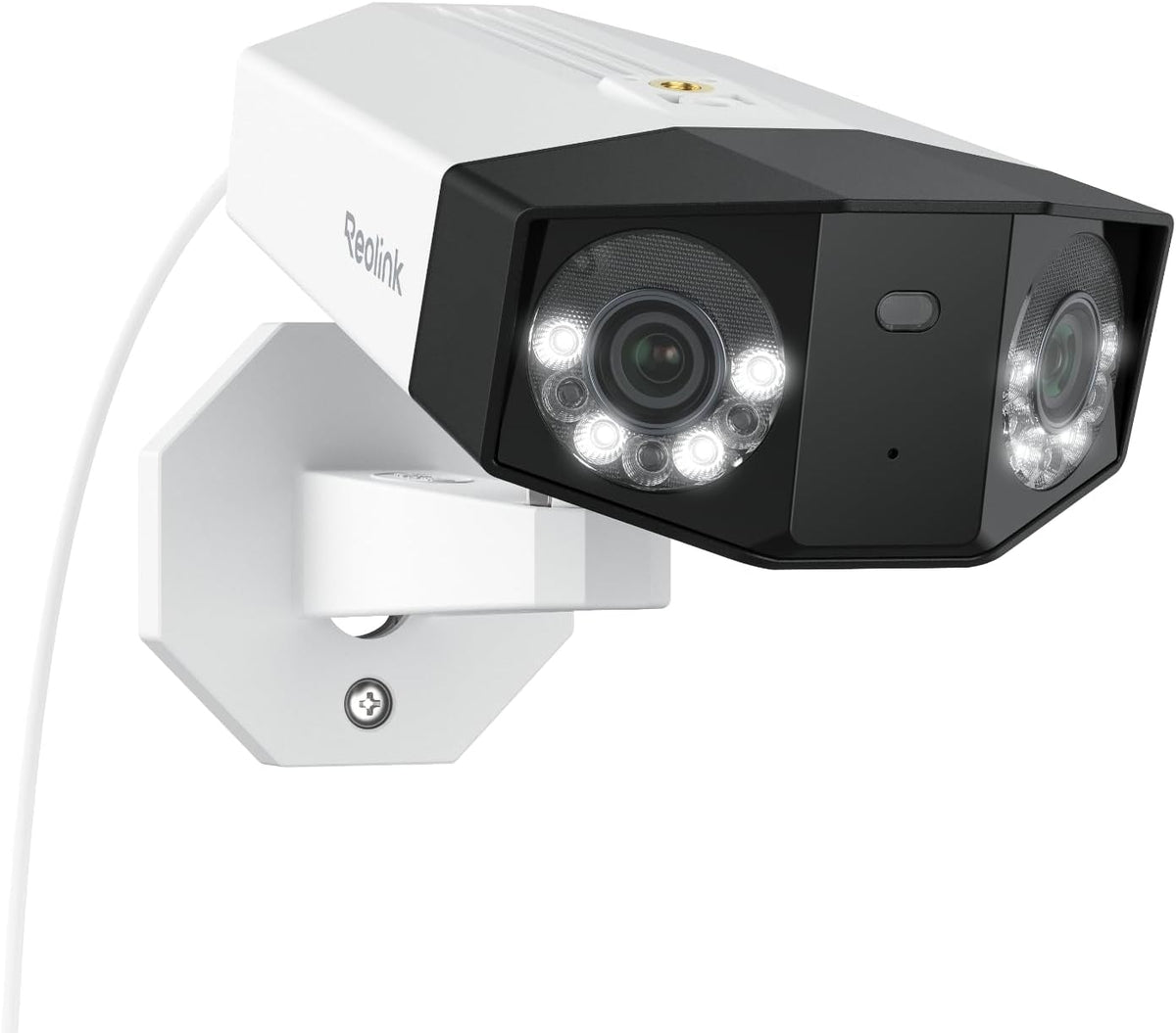 Reolink Duo 3 PoE cámara exterior - Doble lente de 16 MP y panorama de 180 grados - Visión nocturna en color - Detección inteligente y audio bidireccional