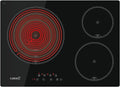Cata TT 5003G placaG placa de cocción - Tres zonas vitrocerámicas en color negro - Nueve niveles de potencia con Booster - Anchura de 60 cm y control regulable