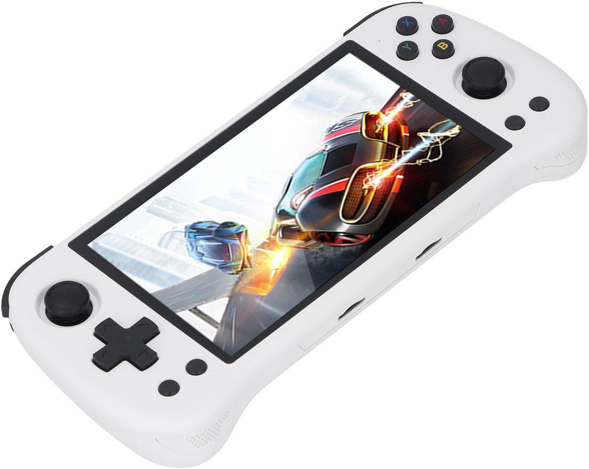 X55 consola retro portátil 5,5 pulgadas - Pantalla IPS y más de 30 emuladores - Batería de 4000 mAh - Configuración 16 GB y 128 GB con carcasa ABS